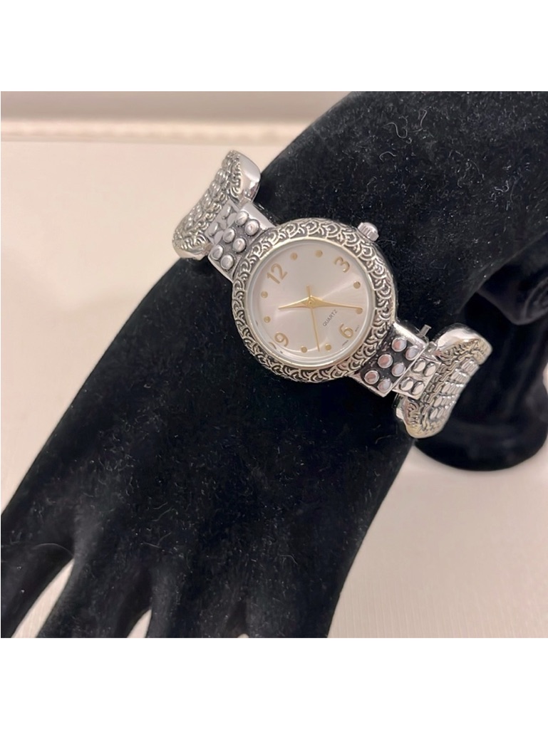 Chicos Quartz Stainless Steel Cuff Bracelet Watch